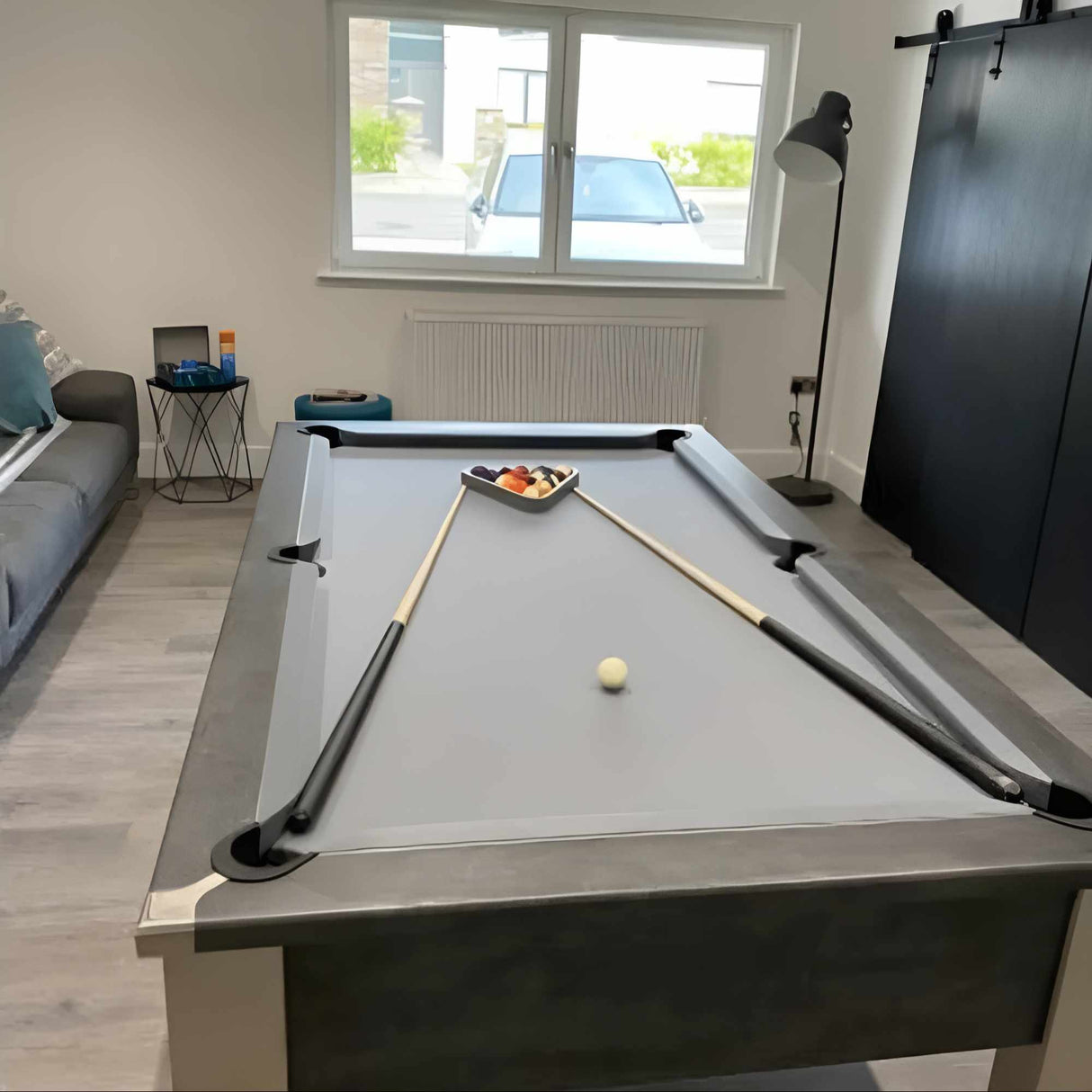 FMF Spirit Tournament Pool Table | Anthracite Slate | Smart Silver Cloth