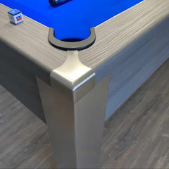 FMF Spirit Tournament Pool Table | Metallic Graphite Grey | Elite Pro Royal Blue Cloth