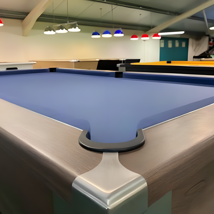 FMF Spirit Tournament Pool Table | Pacific Walnut | Elite Pro Cadet Blue Cloth