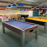 FMF Spirit Tournament Pool Table | Pacific Walnut | Elite Pro Cadet Blue Cloth