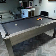 FMF Spirit Tournament Pool Table | River Oak | Smart Black Cloth
