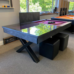FMF Xcalibur Pool Dining Table | Various Finishes | Elite Pro Fuchsia Cloth