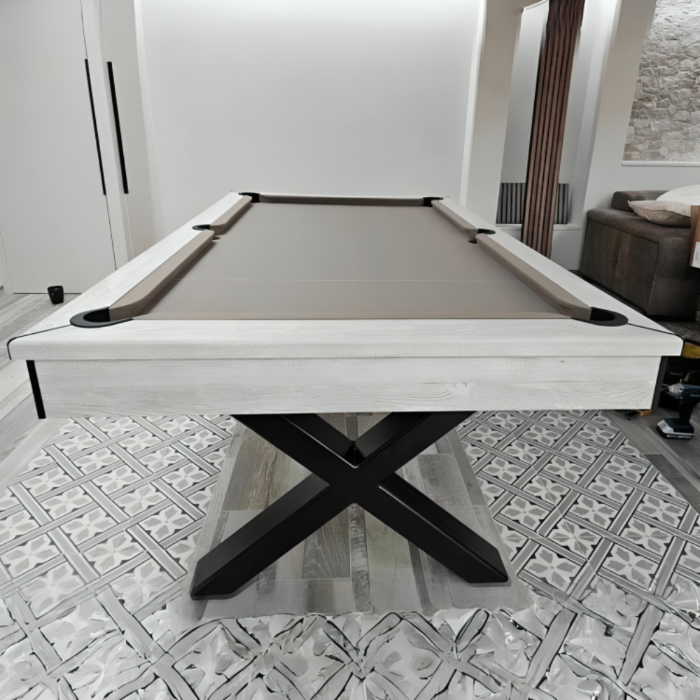FMF Xcalibur Pool Dining Table | Various Finishes | Elite Pro Bankers Grey Cloth