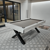 FMF Xcalibur Pool Dining Table | Various Finishes | Smart Silver Cloth