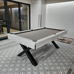 FMF Xcalibur Pool Dining Table | Various Finishes | Smart Silver Cloth