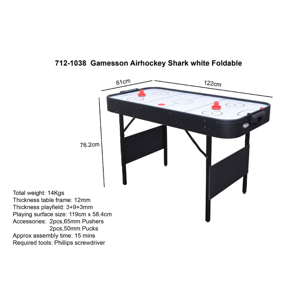 Gamesson Shark 4 Foot Air Hockey Table