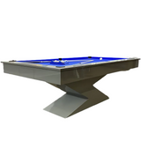 Lightning Slate Bed Pool Dining Table | Gloss Grey