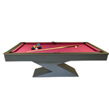 Lightning Slate Bed Pool Dining Table | Graphite Grey