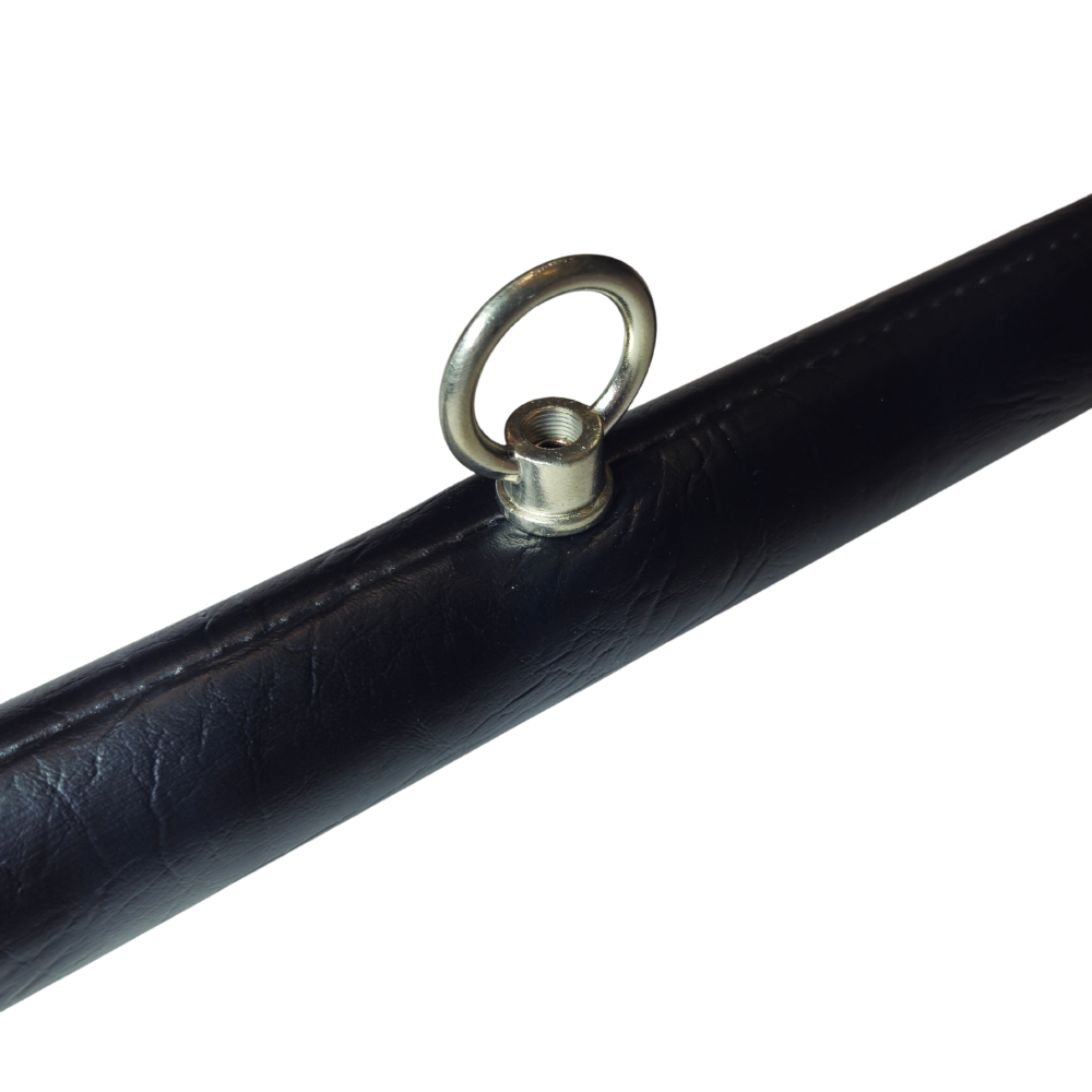 Pool 3 Shade Lamp with Black Leather Shades