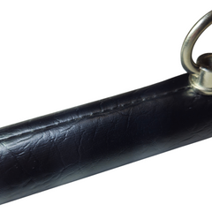 Pool 3 Shade Lamp with Black Leather Shades