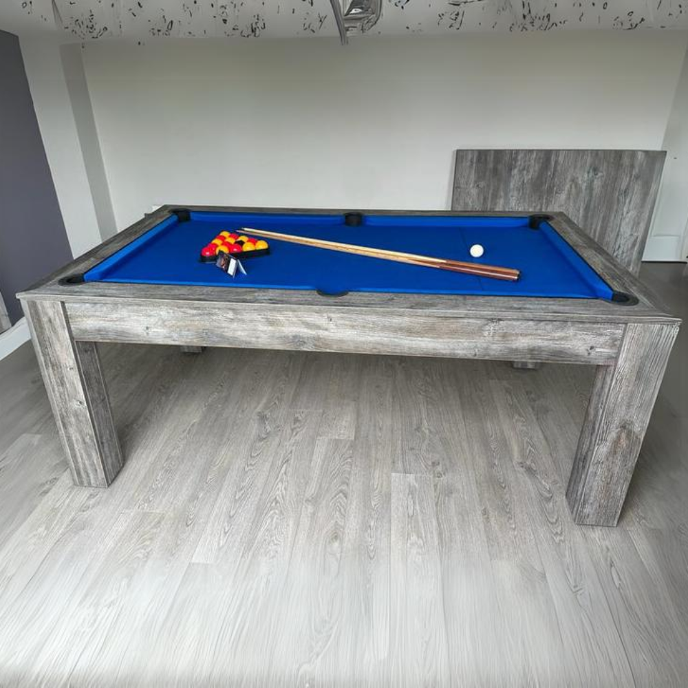 Rosetta Slate Bed Pool Dining Table | Grey Pine