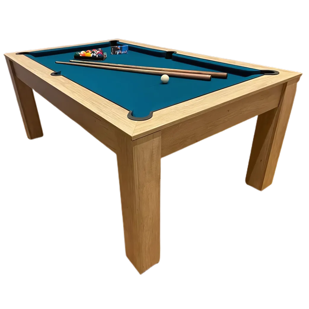 Rosetta Slate Bed Pool Dining Table | Nebraska Oak
