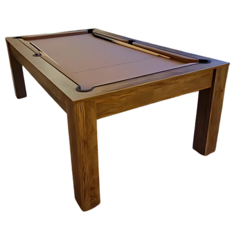 Rosetta Slate Bed Pool Dining Table | Santa Fe Walnut