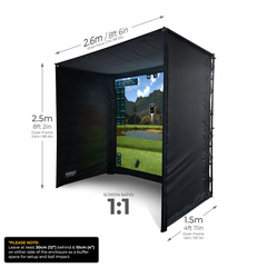 SimSpace Home Golf Enclosure 2.6 x 2.5 x 1.5 Mtr