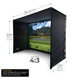 SimSpace Home Golf Enclosure 3 x 2.5 x 1.5 Mtr