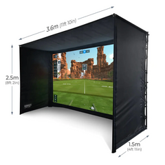 Home Golf Simulator | Enclosure + Monitor | 3.6 x 2.5 x 1.5 Mtr