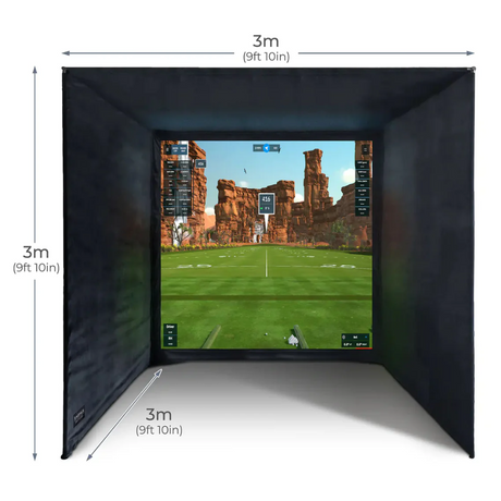 Home Golf Simulator 3 x 3 x 3 Mtr