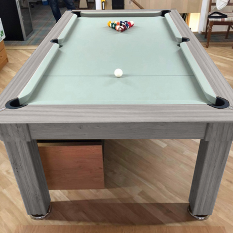 Traditional Slate Bed Pool Dining Table | Driftwood | Smart Silver Cloth