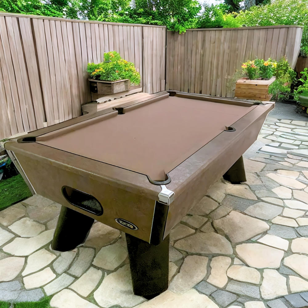Cry Wolf Outdoor Pool Table | Bronze | Elite Pro Camel Cloth