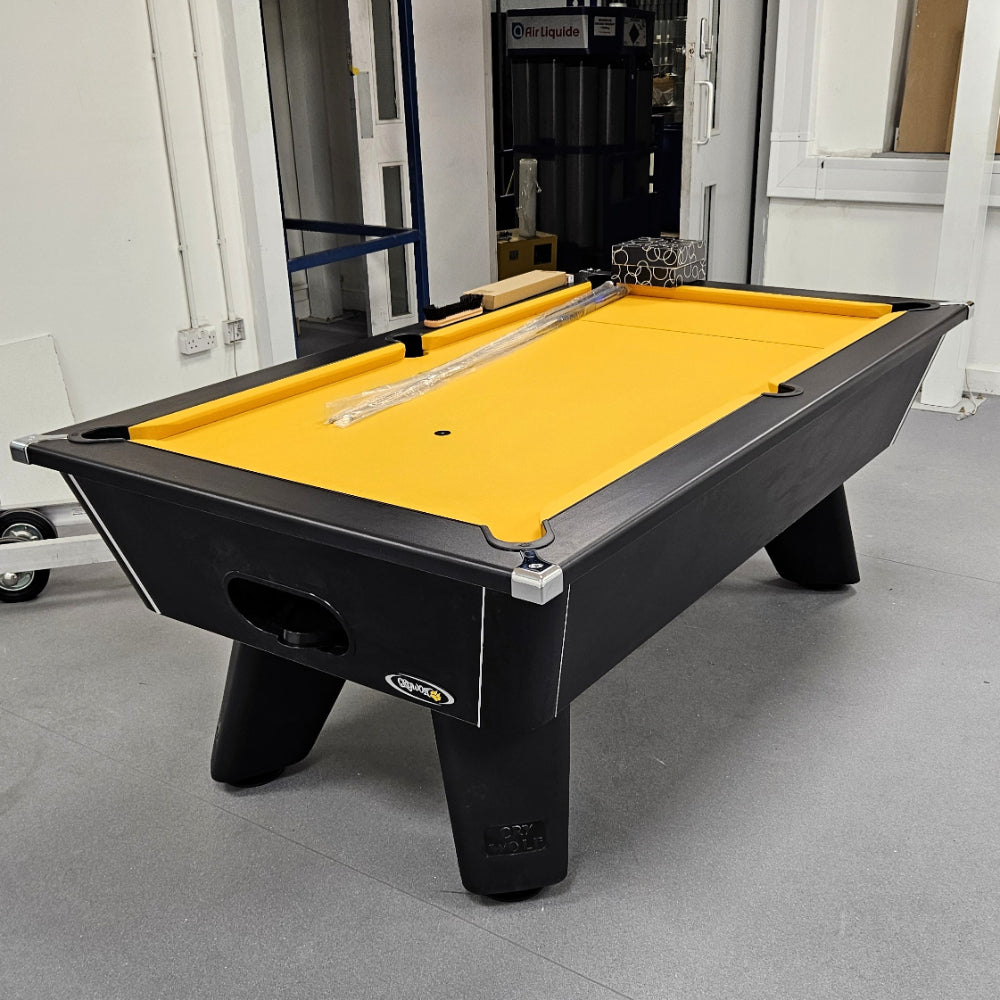 Cry Wolf Indoor Pool Table | Black | Smart Gold Cloth