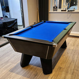 Cry Wolf Indoor Pool Table | Black | Smart Royal Blue Cloth
