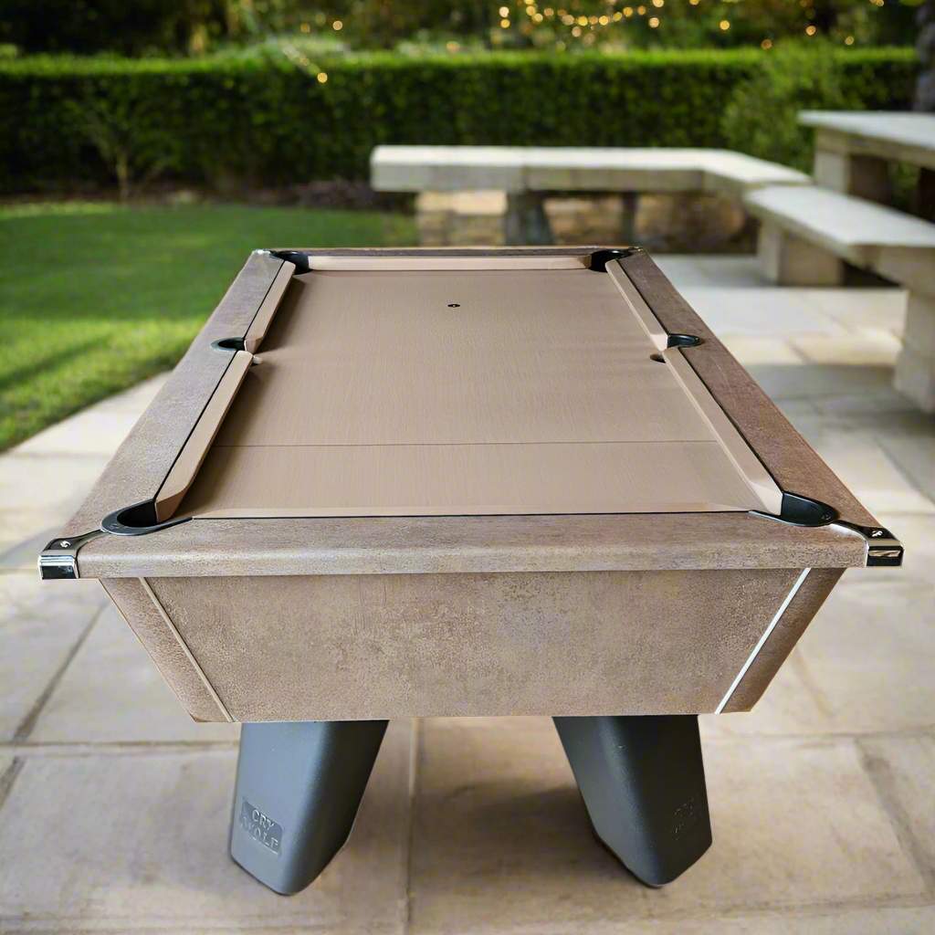 Cry Wolf Indoor Pool Table | Bronze | Elite Pro Camel Cloth