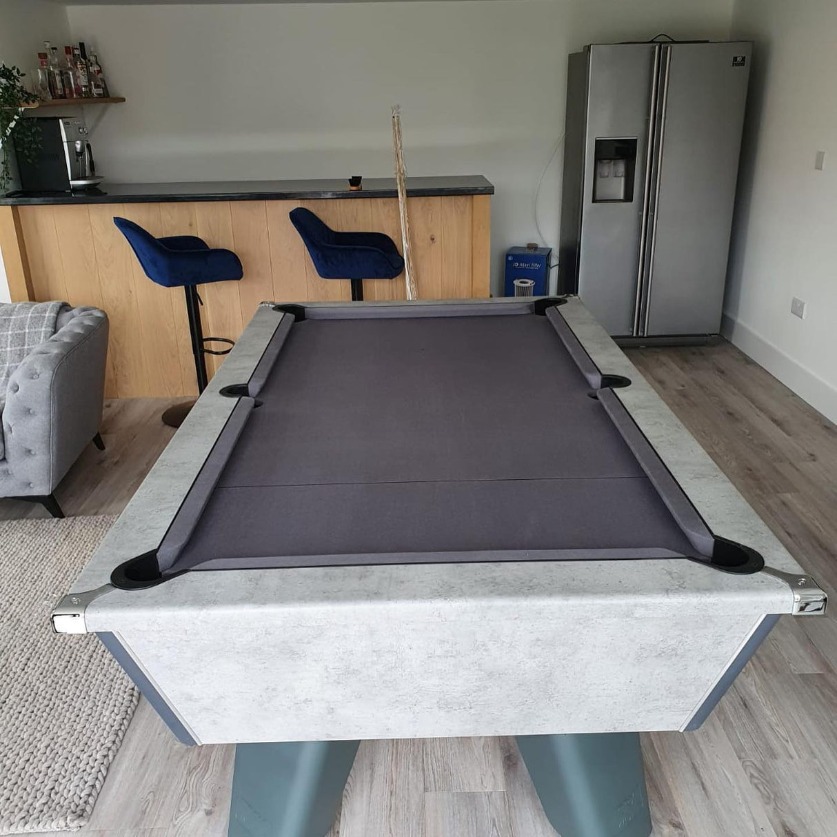 Cry Wolf Indoor Pool Table | Urban Grey | Smart Silver Cloth
