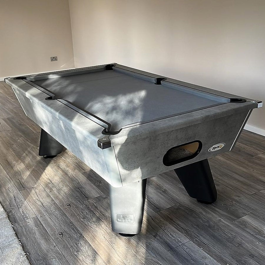 Cry Wolf Indoor Pool Table | Urban Grey | Smart Silver Cloth