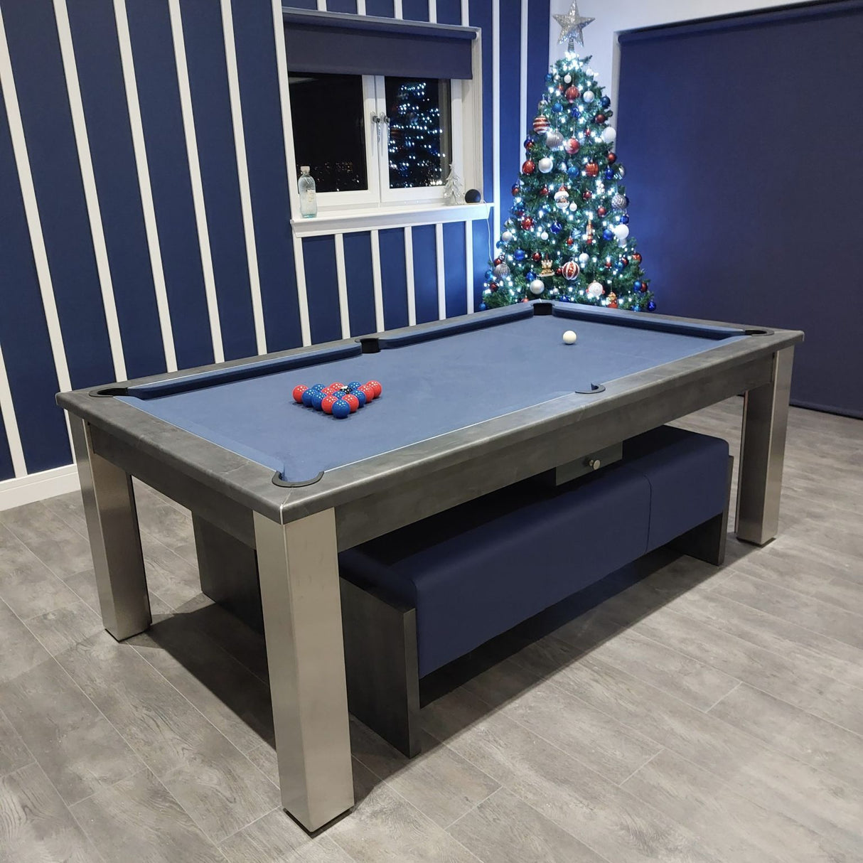 FMF Elixir Pool Dining Table | Anthracite Slate | Smart Slate Cloth
