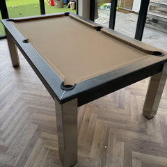 FMF Elixir Pool Dining Table | Anthracite Slate | Elite Pro Camel Cloth