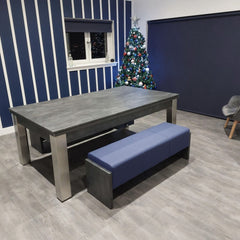 FMF | Elixir Slate Bed Pool Dining Table | Anthracite Slate