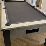 FMF Spirit Tournament Pool Table | Chicago Concrete | Smart Black Cloth