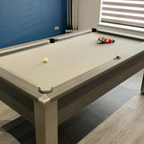 FMF Spirit Tournament Pool Table | Metallic Graphite Grey | Smart Silver Cloth