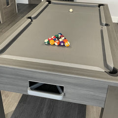 FMF Spirit Tournament Pool Table | Metallic Graphite Grey | Strachan 777 Grey Cloth