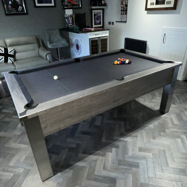FMF Spirit Tournament Pool Table | River Oak | Smart Black Cloth