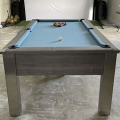 FMF Spirit Tournament Pool Table | River Oak | Smart Powder Blue Cloth