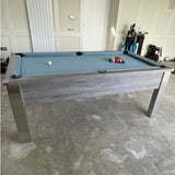 FMF Spirit Tournament Pool Table | River Oak | Smart Powder Blue Cloth