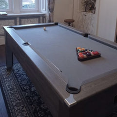 FMF Spirit Tournament Pool Table | River Oak | Smart Silver Cloth