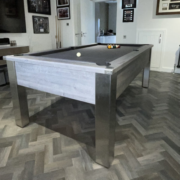 FMF Spirit Tournament Pool Table | River Oak | Smart Navy Cloth