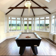 Cry Wolf Indoor Pool Table | Black | Smart Taupe Cloth
