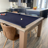 FMF Elixir Pool Dining Table | Distressed Oak | Smart Black Cloth