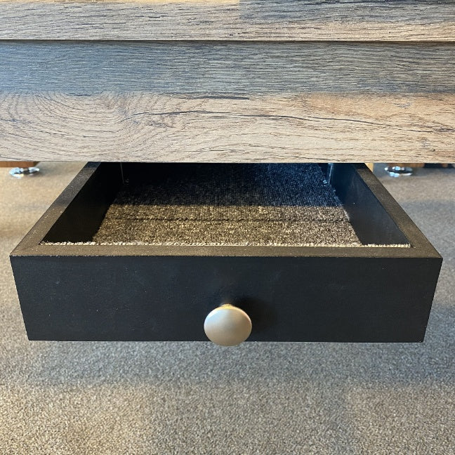FMF | Elixir Slate Bed Pool Dining Table | Distressed Oak