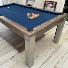 FMF Elixir Pool Dining Table | Distressed Oak | Smart Slate Cloth
