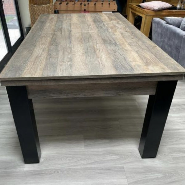 FMF | Elixir Slate Bed Pool Dining Table | Distressed Oak