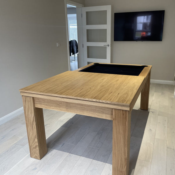 FMF Elixir Pool Dining Table | Natural Oak | Smart Black Cloth