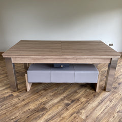 FMF | Elixir Slate Bed Pool Dining Table | Nebraska Oak