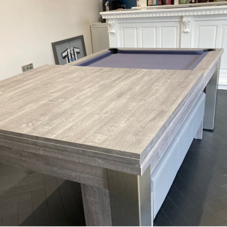 FMF Elixir Pool Dining Table | River Oak | Elite Pro Bankers Grey Cloth