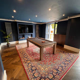 FMF Elixir Pool Dining Table | Rustic Black Oak | Smart Taupe Cloth