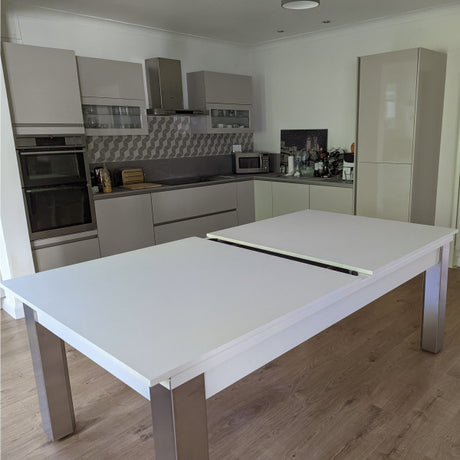 FMF | Elixir Slate Bed Pool Dining Table | Shadow White