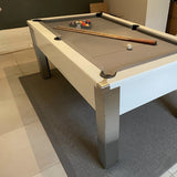FMF Spirit Tournament Pool Table | White | Smart Silver Cloth